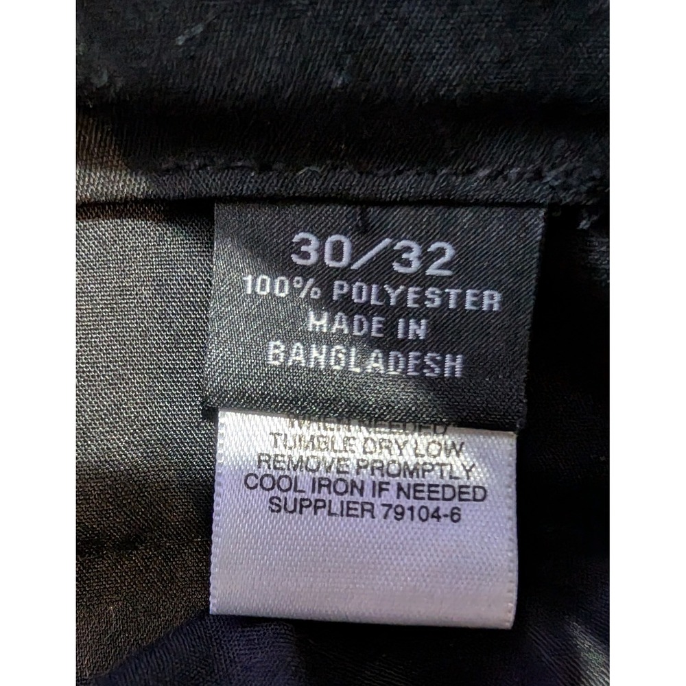 Claiborne Mens Dress Pants Size 30/32‎ Black Office Career - Picture 7 of 11